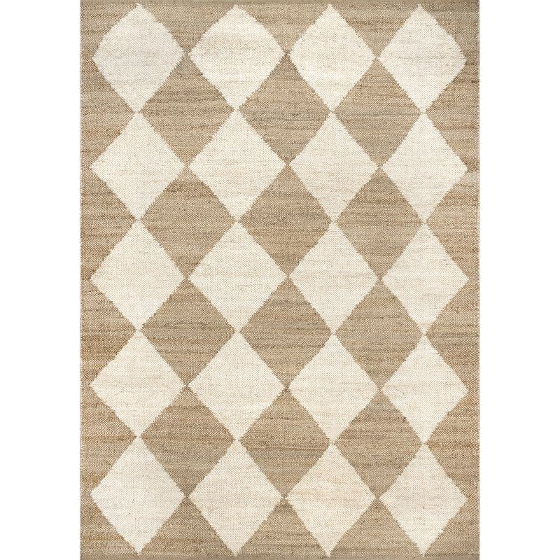 nuLOOM Maxwelle Flatweave Diamond Trellis Jute Area Rug | Target
