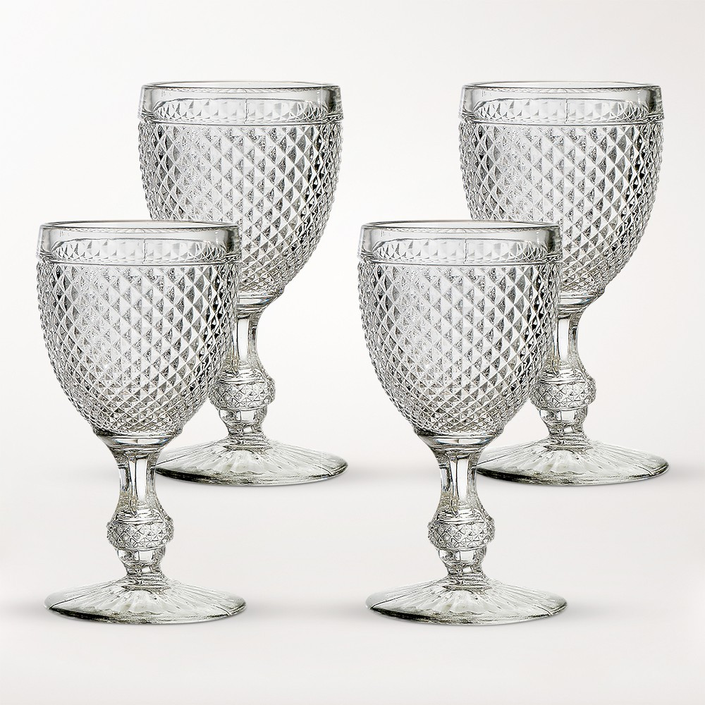 Vista Alegre Bicos Water Goblets, 9-oz, Set of 4 | Williams-Sonoma