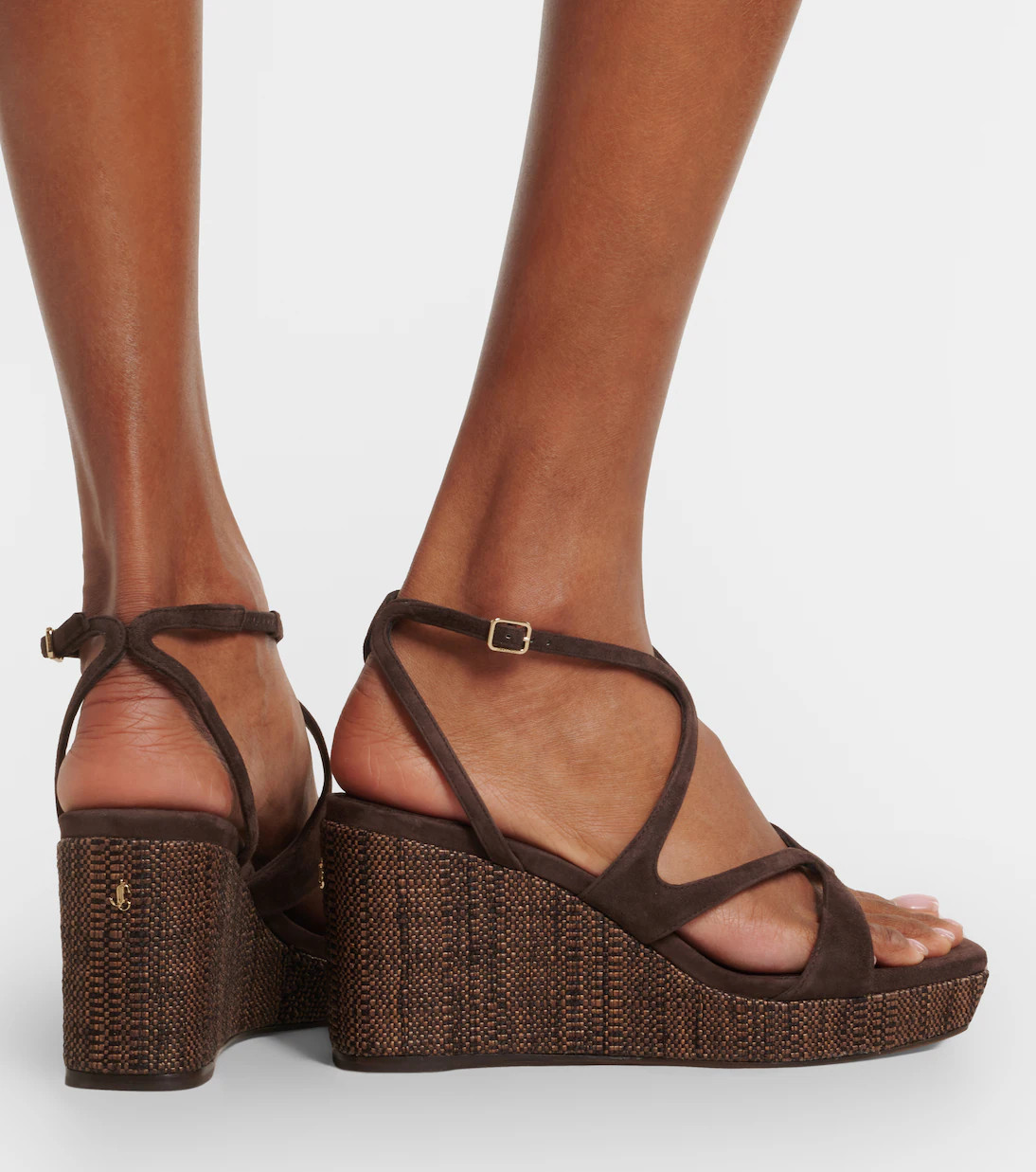 Sandales compensées Ayla en daim | Mytheresa (FR)