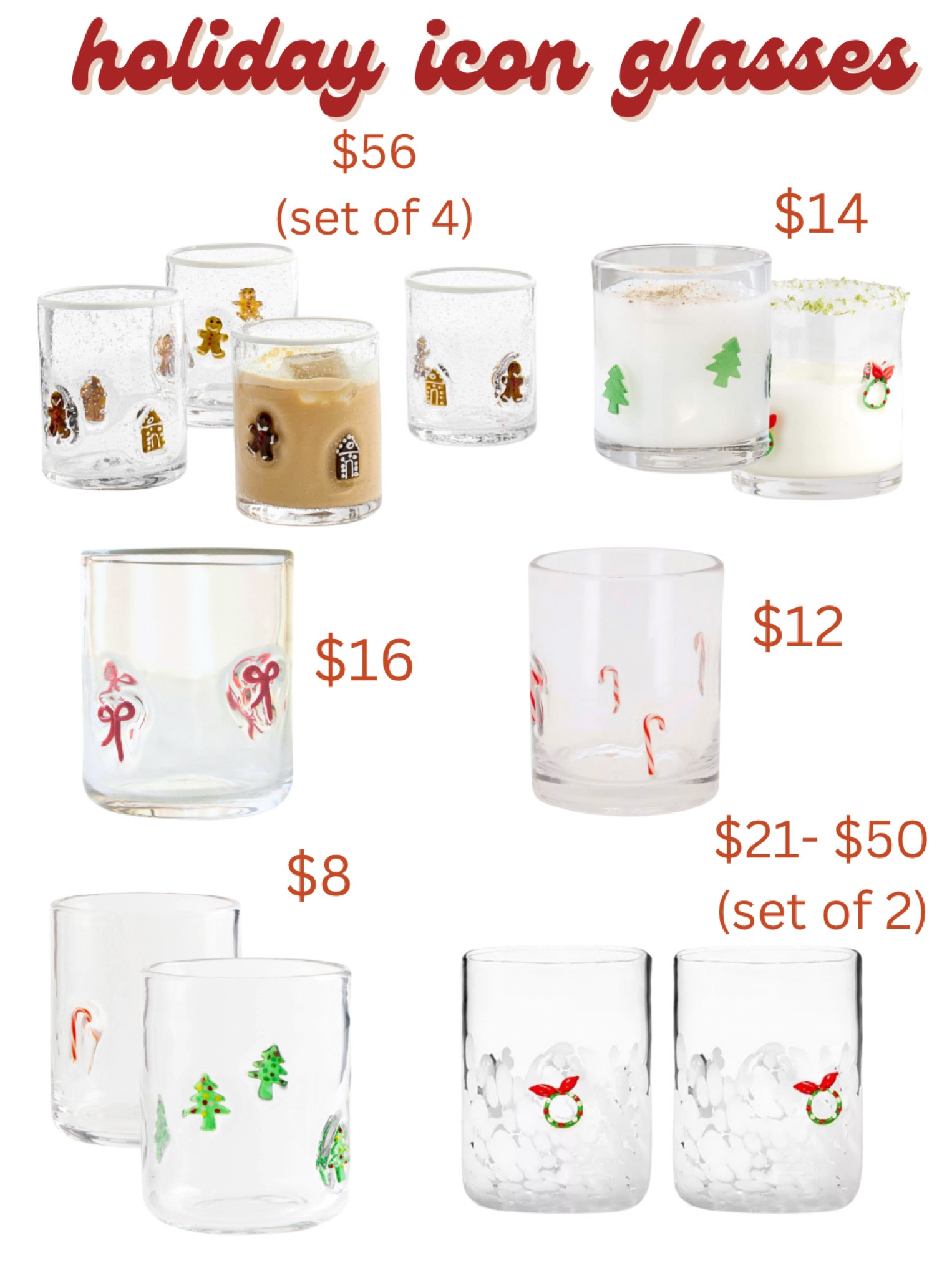 LOVING these Christmas holiday icon glasses & wanting one of each 🎄 

#LTKHoliday #LTKSeasonal #LTKHome