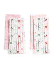 4pk Beads And Bows Kitchen Towels | TJ Maxx