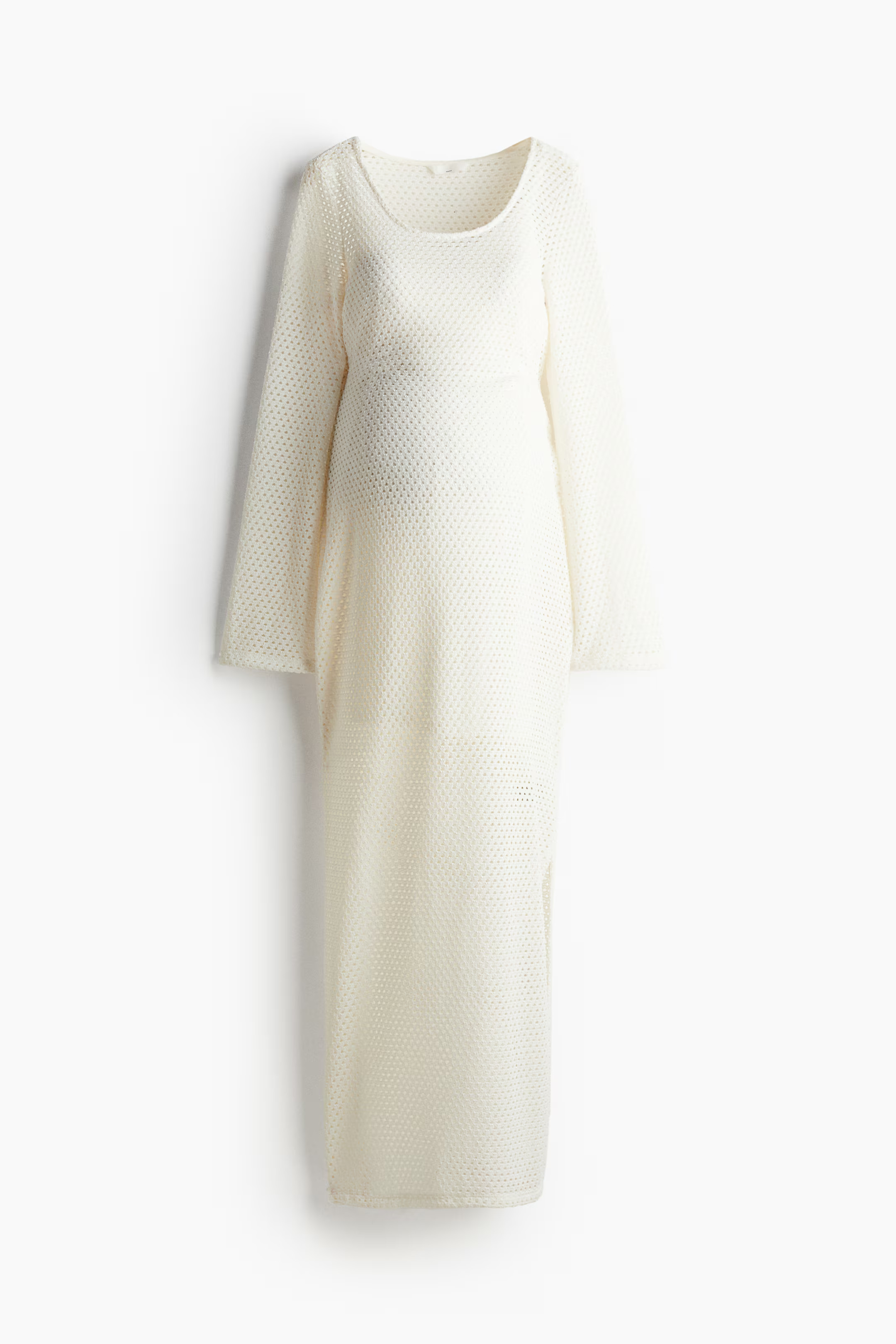 MAMA Hole-knit Dress - Cream - Ladies | H&M US | H&M (US + CA)