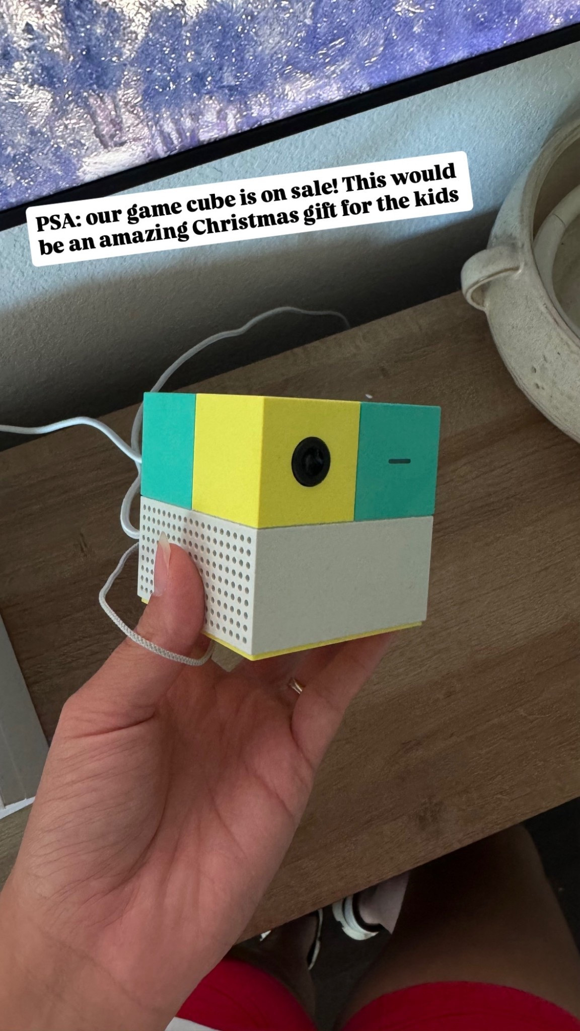 ‼️ Christmas gift  ‼️ this game cube is amazing to get the kids off the couch and screens and irs 20% OFF! It has tons of games that get them loving like tennis, Barbie dancing, bowling, soccer, etc. It’s almost like the Wii but no remotes, it just tracks your body 

#LTKKids