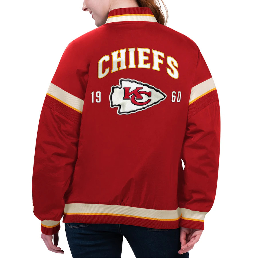 Kansas City Chiefs Starter Women's Tournament Full-Snap Varsity Jacket - Red | Fanatics