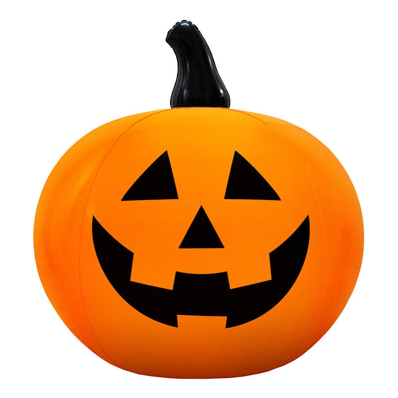 Orange Inflatable Pumpkin, 3', Plastic, sold by At Home | At Home