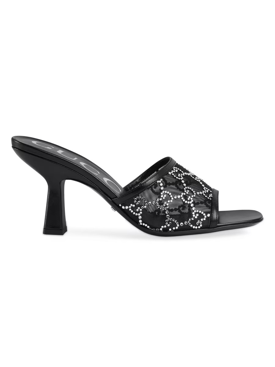 Gucci GG Mesh Demi Sandals | Saks Fifth Avenue