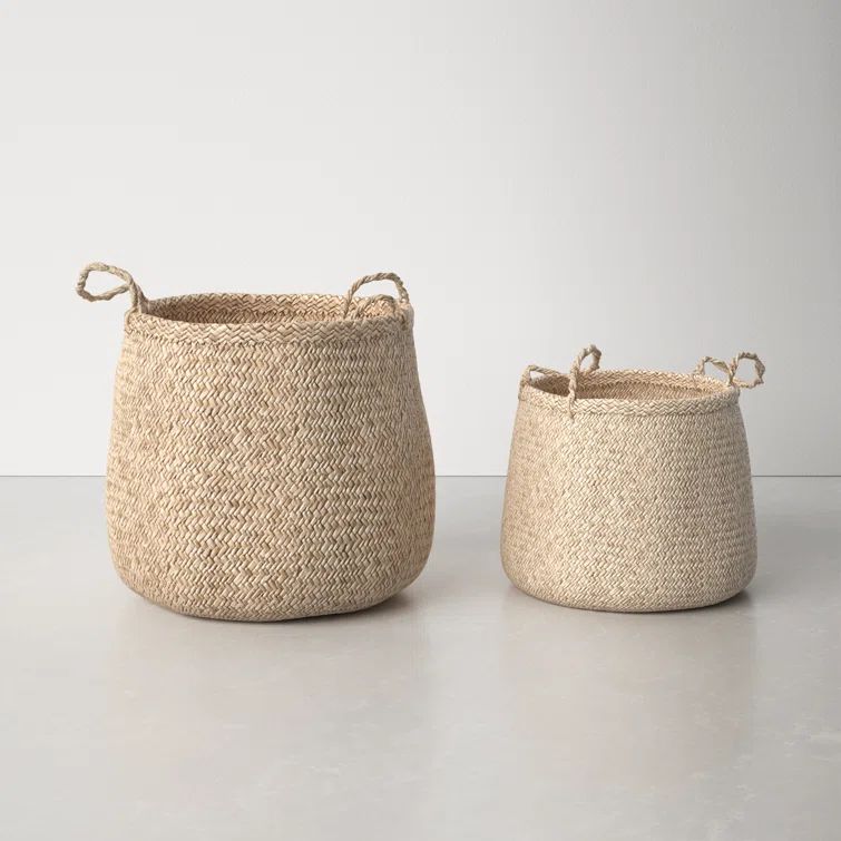 2 Piece Seagrass Basket Set | Wayfair North America