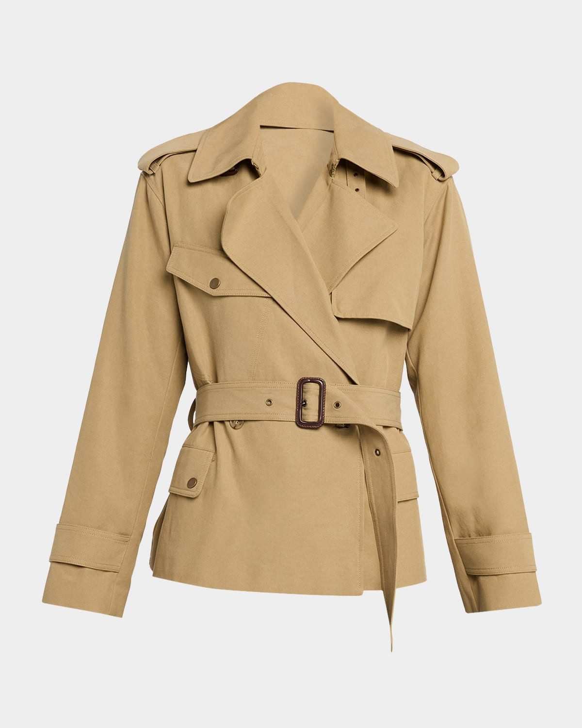 Orsina Cropped Trench Coat | Neiman Marcus