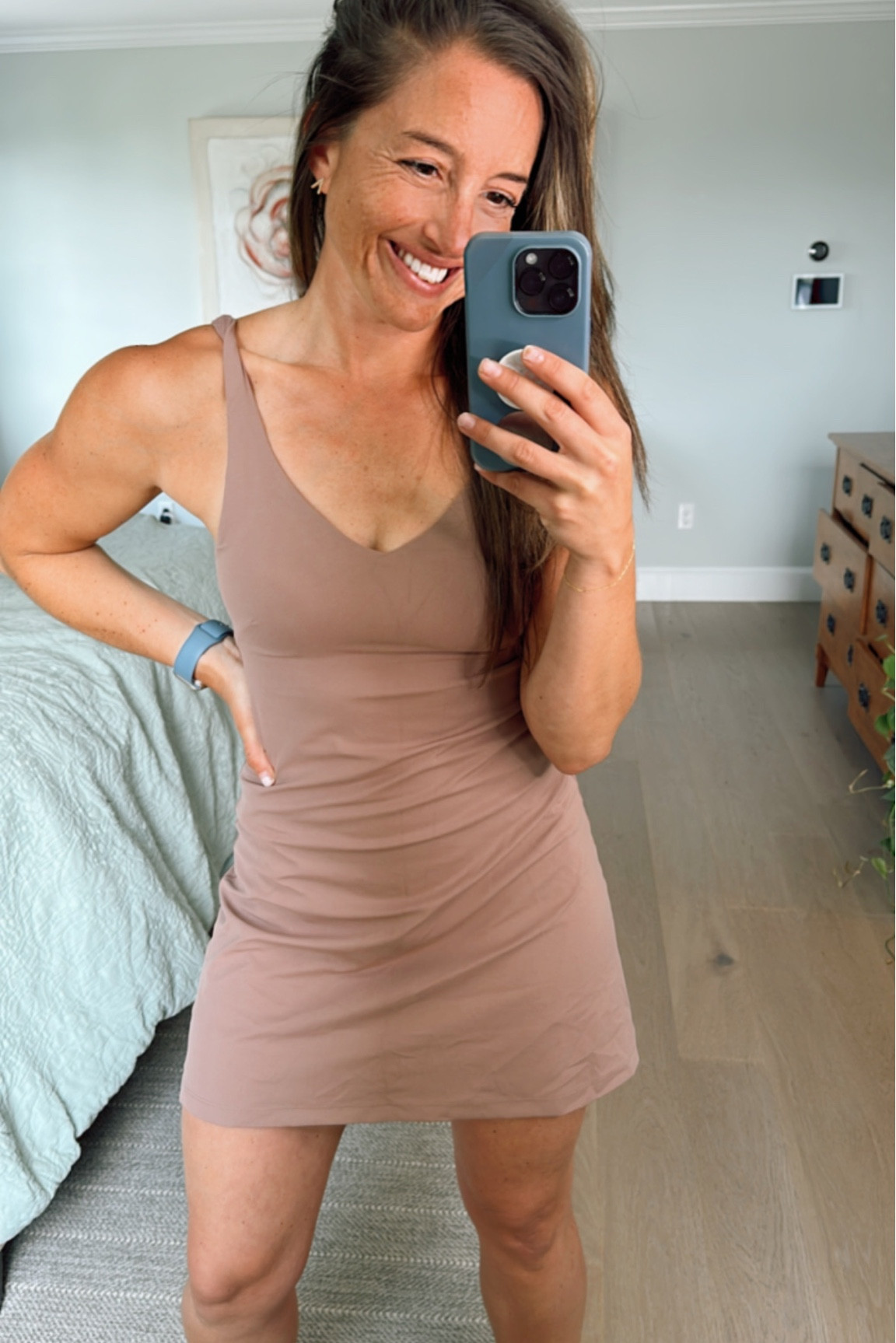 In case you haven’t already caved, let me tell you that you 100% NEED this lululemon align dress and let me tell you why. 

What you CAN’T see in this image, are the built in shorts (WITH POCKETS!!) that are hiding beneath this precious dress. It has an open back waistband that makes going to the bathroom a BREEZE! No more taking off the entire outfit like you would with other brands. And NO MORE chaffing/ thigh rub! Isn’t that the worst?! I also LOVE the built in bra. When I wear @lululemon with built in shelf bras, it also serves as my sports bra and I don’t have to worry about how to hide my bra behind something cute like this or wearing something that lacks support. These built-in shelf bras provide ALL the support and come with removable pads, so YOU get to decide what works best for you!! As with all align items, this dress is made of buttery soft material and is SO flattering. 

Workout dress, tennis dress, yoga dress, summer fitness dress, activewear dress, dress with shorts, dress with pockets, summer style, lululemon align dress 

#lululemoncreator #ad @lululemon

#LTKcurves #LTKfit #LTKSeasonal