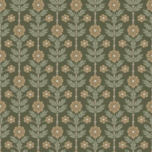 A-Street Prints Aya Floral Green Wallpaper | DecoratorsBest | DecoratorsBest
