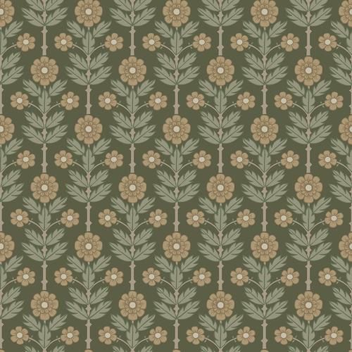 A-Street Prints Aya Floral Green Wallpaper | DecoratorsBest | DecoratorsBest