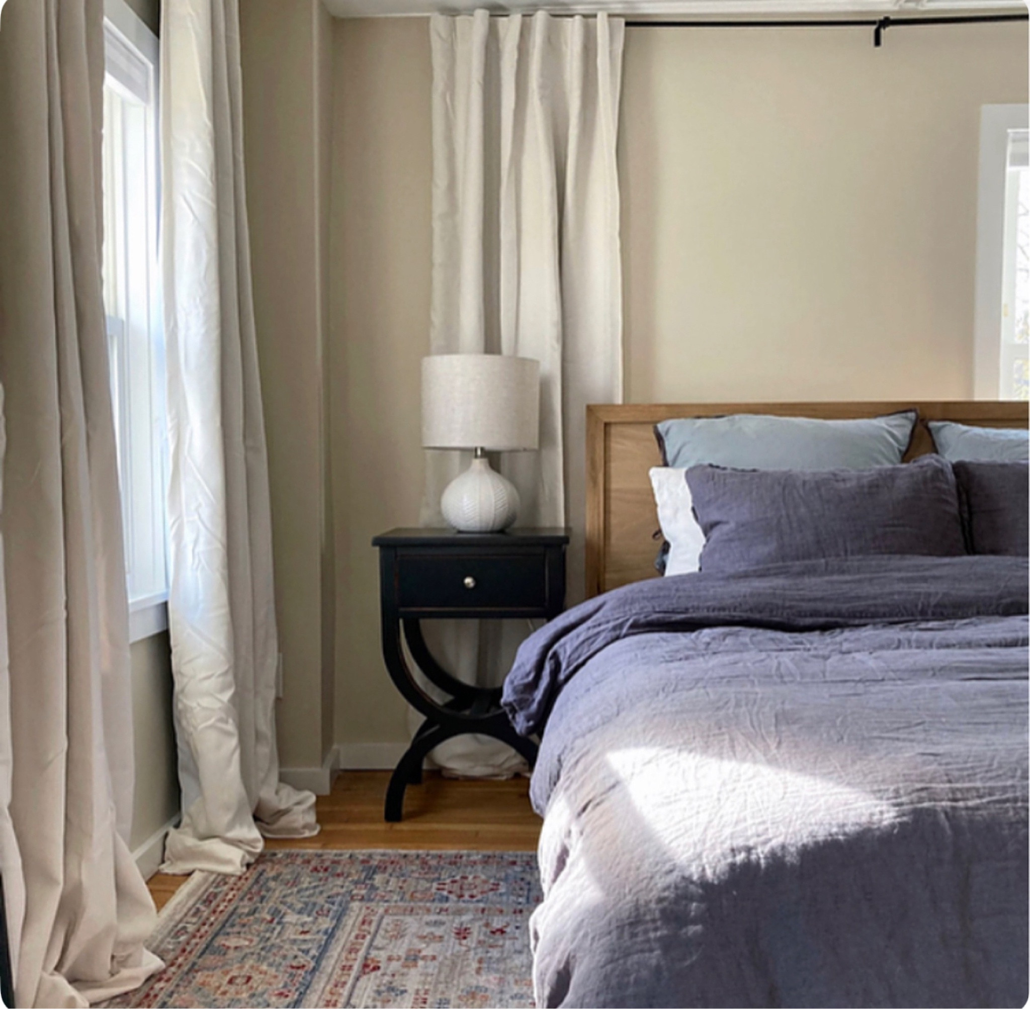 Primary bedroom, bedroom design ideas, duvet cover, curtains, nightstand, quince, target 

#LTKHome