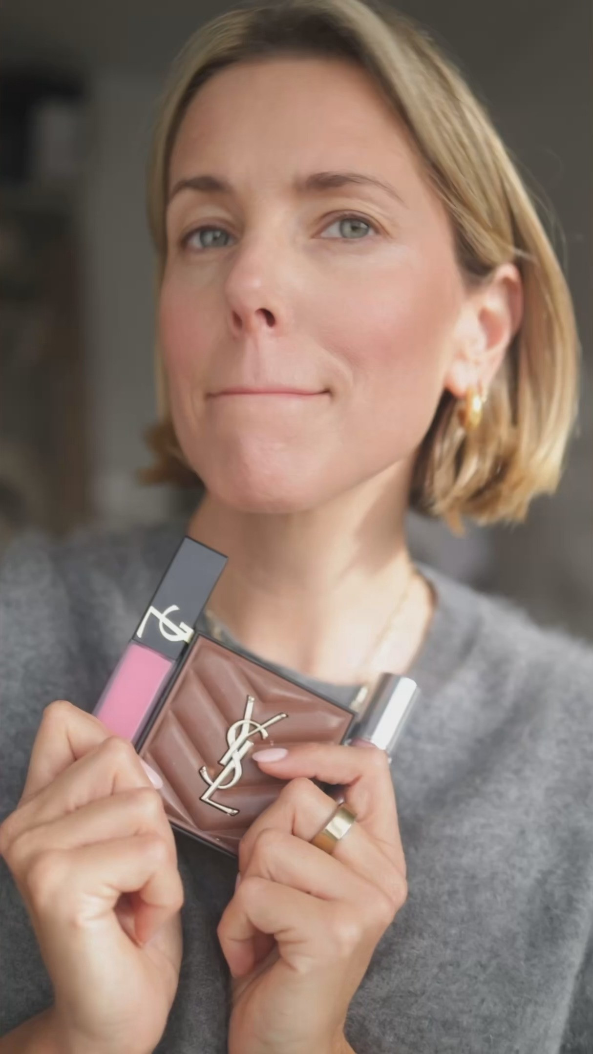 Beauty Products, Yves Saint Laurent Liquid Blush, Yves Saint Laurent Bronzer in Shade 2, YSL Loveshine Lipstick Shade ‘Peach Glow 202’, Look Fantastic 

 #LTKuk #LTKluxury #LTKbeauty