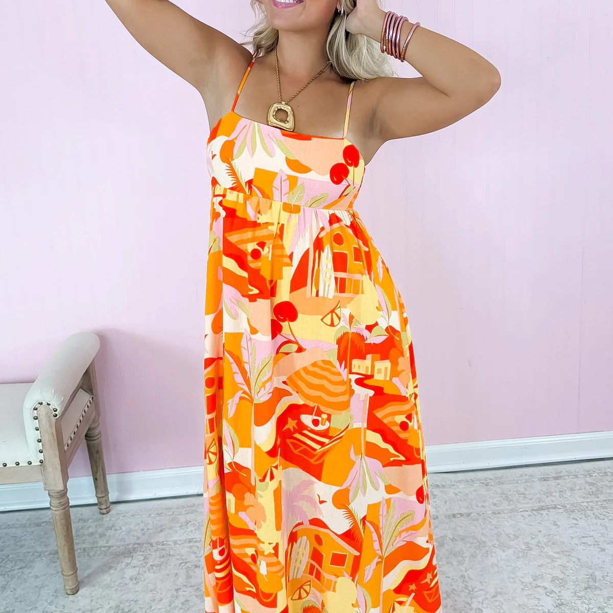 Tropic Like It’s Hot Dress | Tropical Print Summer Dress | Poppy Jane
