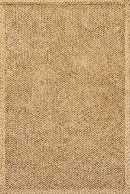Natural Willow Bordered Jute 8' x 10' Area Rug | Rugs USA