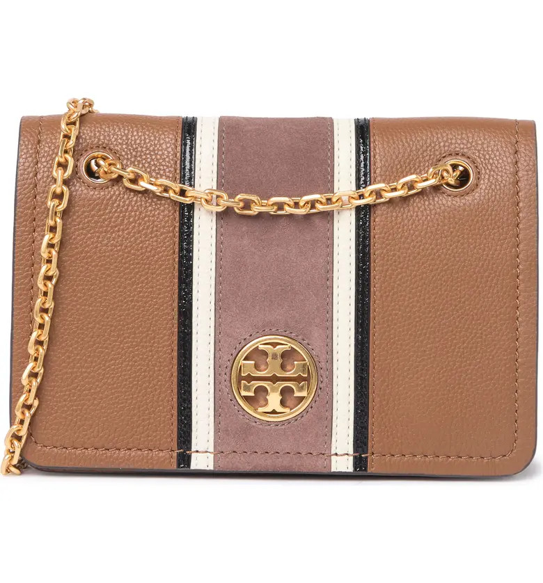 TORY BURCH Carson Stripe Convertible Leather Shoulder Bag | Nordstromrack | Nordstrom Rack