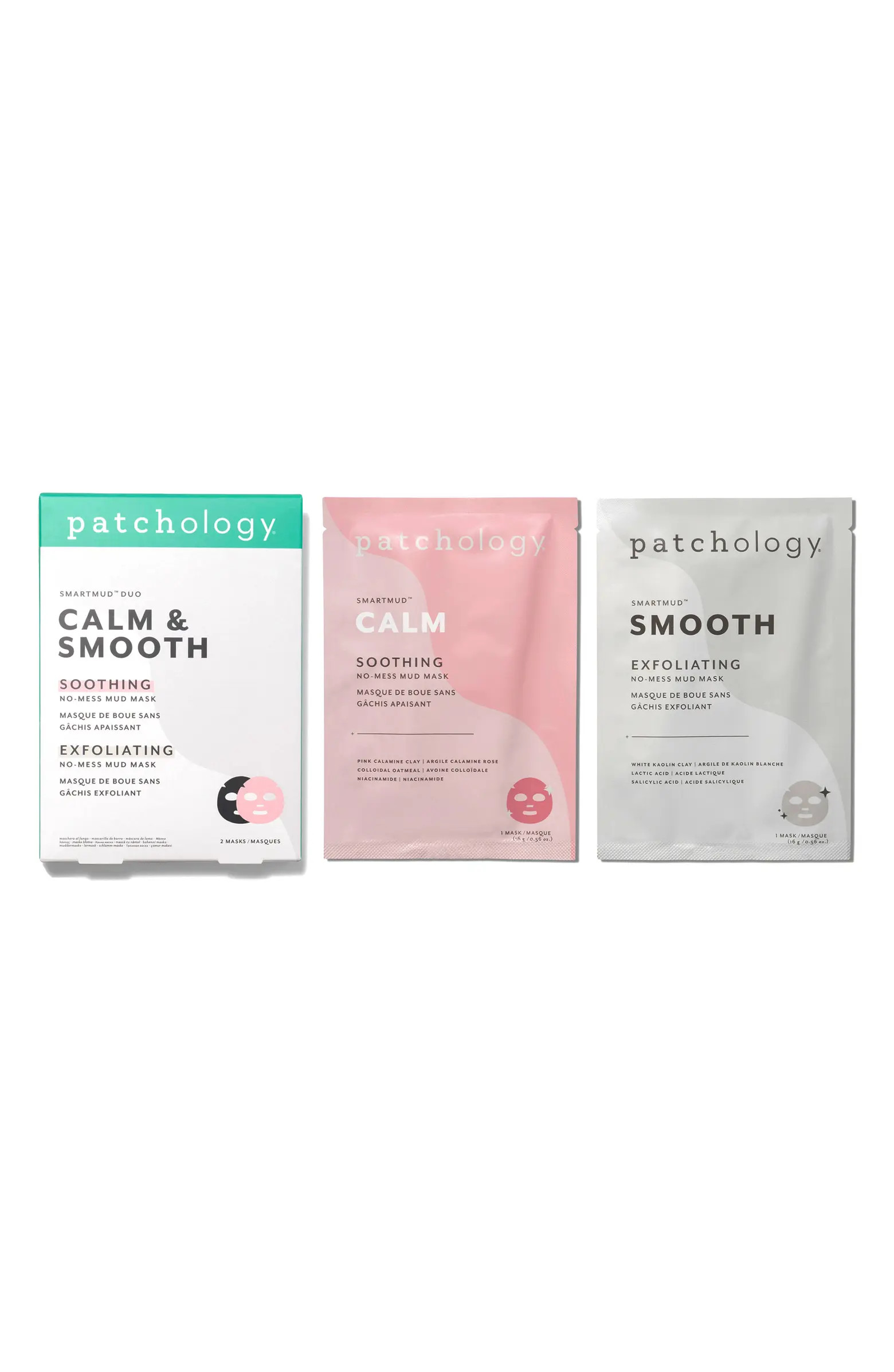 Patchology SmartMud™ Duo Calm & Smooth Sheet Masks | Nordstrom | Nordstrom