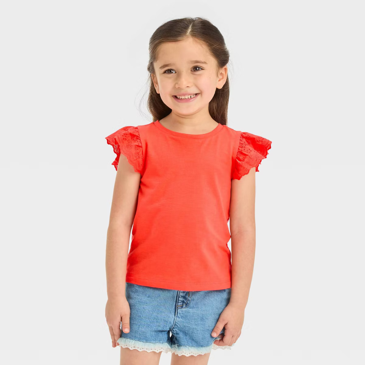 Toddler Girls' Eyelet Top - Cat & Jack™ | Target