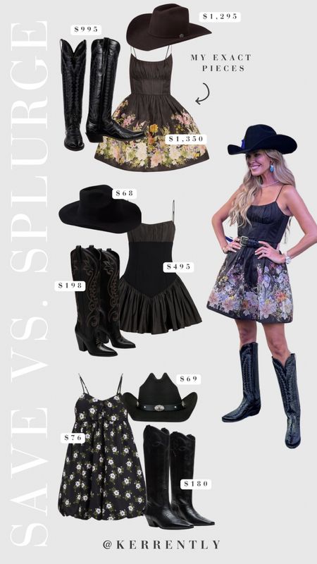 Save vs. Splurge country concert outfit inspo! Linked my exact outfit from the ACM Pre-Party event plus some similar looks for less! These would be so chic for any country events this summer! 

#LTKParties #LTKStyleTip #LTKFestival