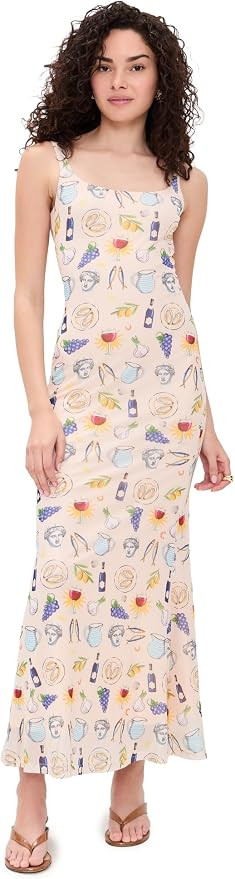 Another Girl Women's Eurosummer Print Mesh Maxi Dress | Amazon (US)