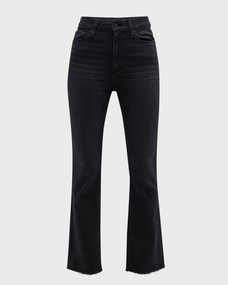 Claudine Ankle Flare Raw Hem Jeans | Neiman Marcus