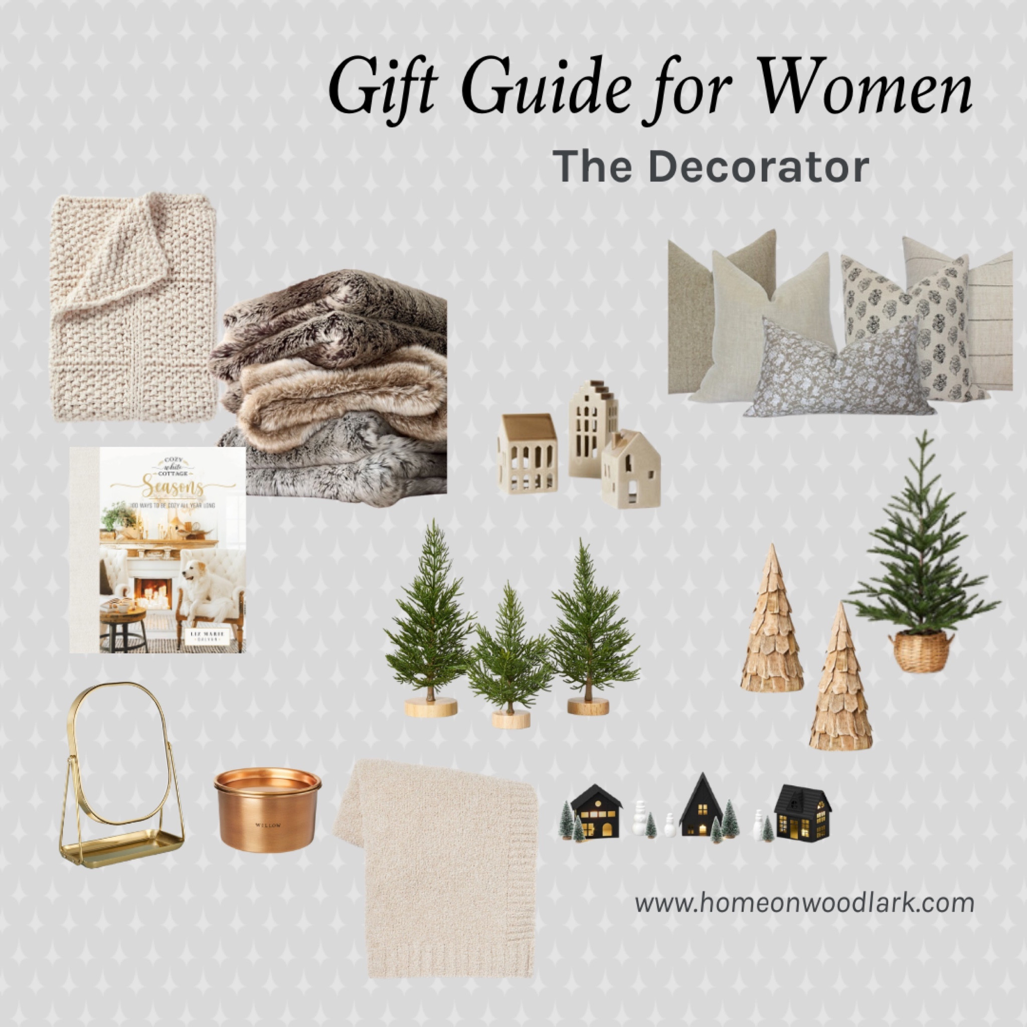 Gift Guide for the decorator who loves a neutral and affordable home.  

Mini Christmas trees.  Christmas decorations.  Faux fur blankets.  Neutral pillows.  Target candles.  Mini Christmas houses.  Target Christmas decor.  

#LTKGiftGuide #LTKCyberWeek #LTKHoliday