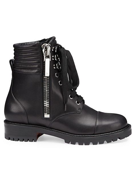 En Hiver Leather Combat Boots | Saks Fifth Avenue