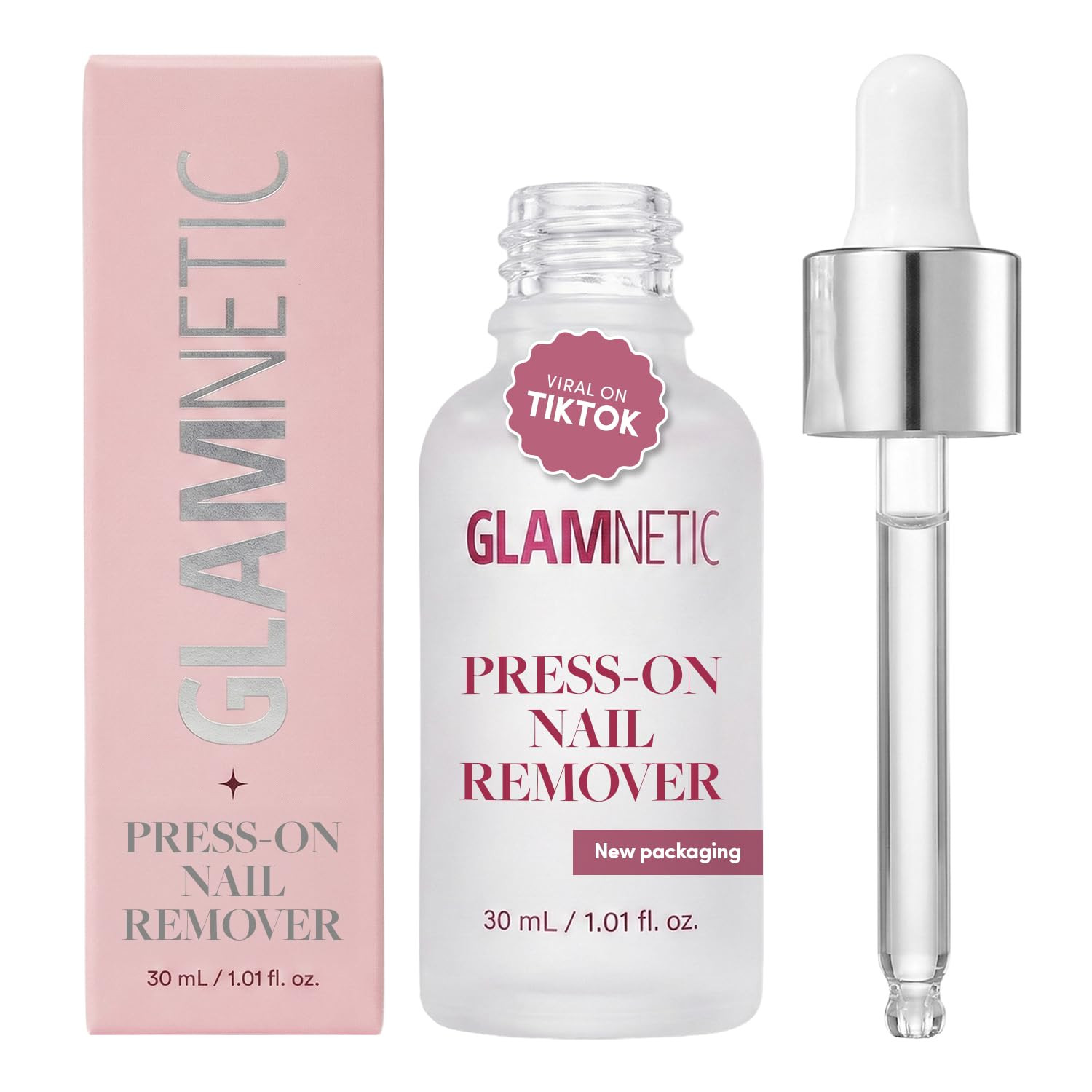 Glamnetic Press On Nail Remover | Odorless, No Acetone, Gentle Press-On Nail Remover Serum for Fa... | Amazon (US)