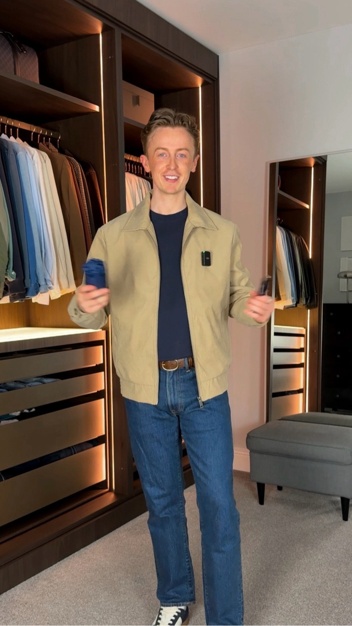 Get ready with me 🌧️

Outfit details 
Jacket @asos 
Jeans @abercrombie 
T-shirt @pullandbear 
Trainers @hackettlondon (via @nextman ) 
Watch @tissot_official 
Fragrance @giorgioarmani 

#casualmenswear #asseenonme #menswear #mensfashion #casualfashion #timelessmenswear #style #ootd #irishfashion