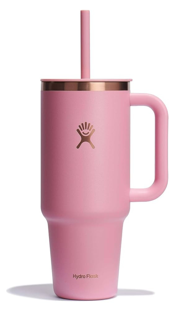 Hydro Flask 40 Oz Travel Tumbler with Handle, Lid and Straw - Insulated Stainless Steel in Primro... | Amazon (US)