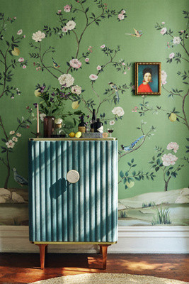 Blossom Chinoiserie Wall Mural | Anthropologie (US)