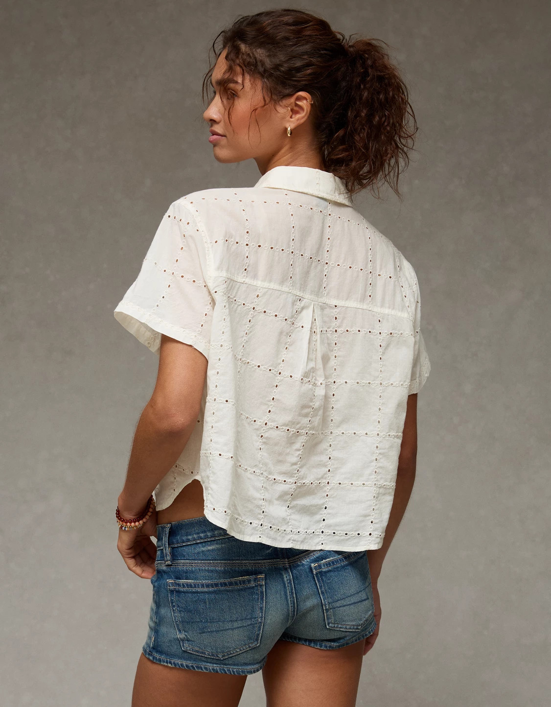 AE Embroidered Cabana Shirt | American Eagle Outfitters (US & CA)