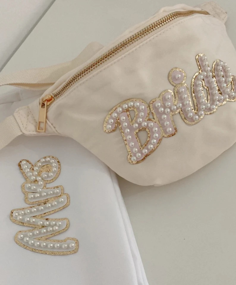 BRIDE Fanny Pack Bum Bag Pearl Travel Waist Bag Bride Bum Bag Engagement Gift Wedding Gift - Etsy | Etsy (US)