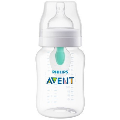 Philips Avent Anti-Colic Baby Bottle with AirFree Vent - Clear - 9oz | Target