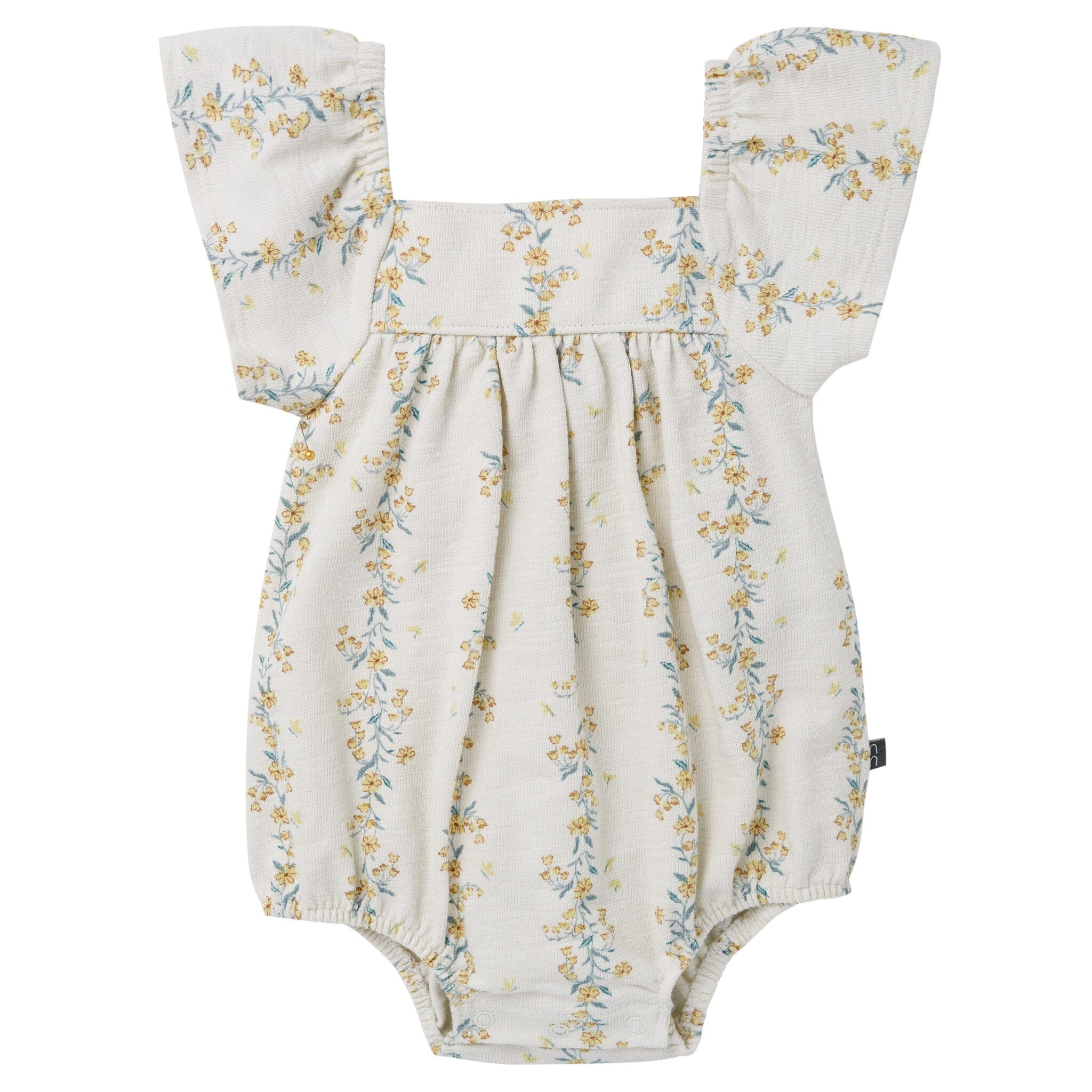 Baby Girls Floral Vines Bubble Romper | Gerber Childrenswear
