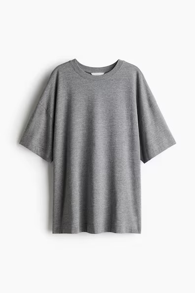 H & M - Oversized T-shirt - Grey | H&M (UK, MY, IN, SG, PH, TW, HK)