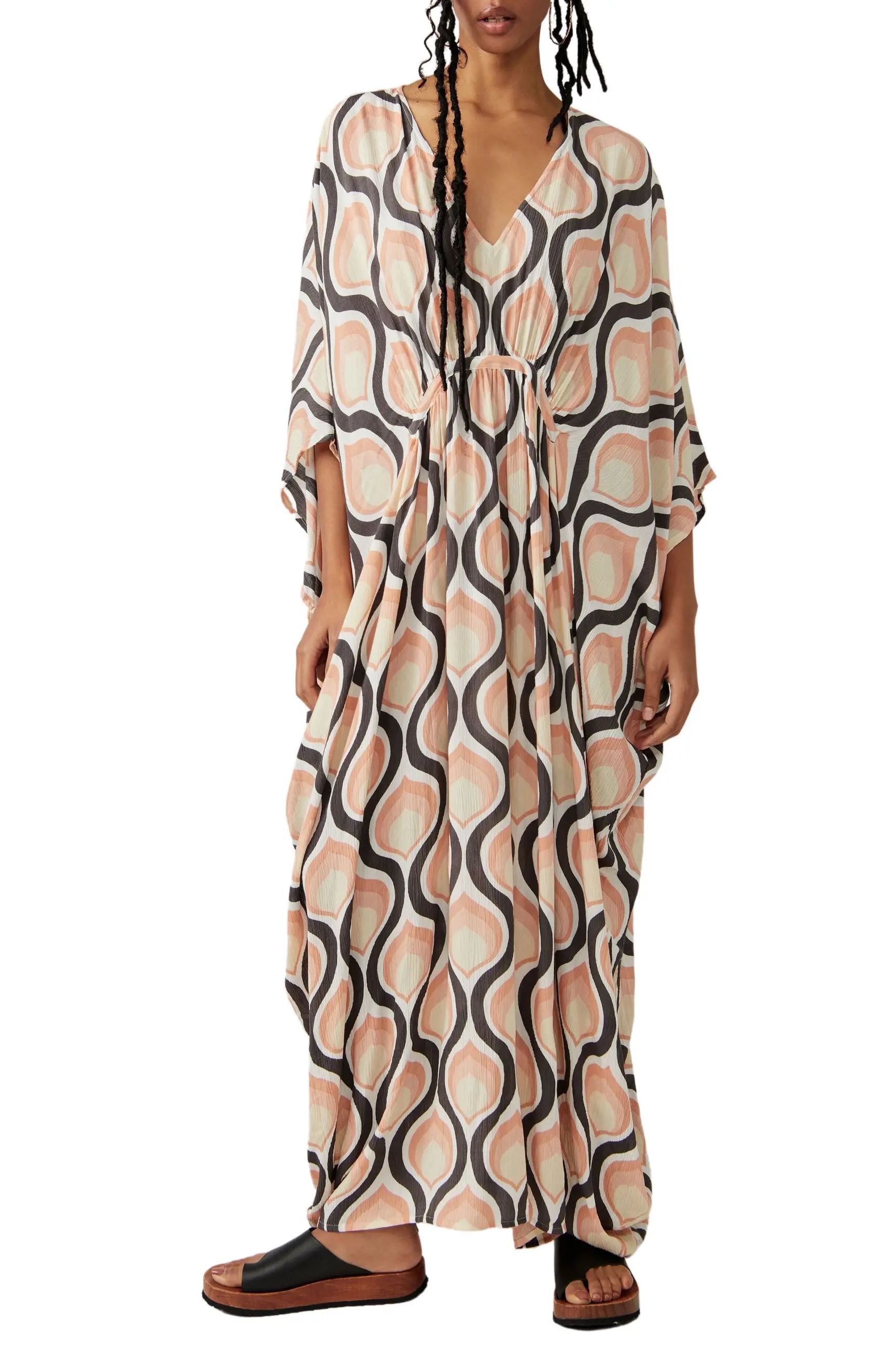 Groovy Baby Geo Print Maxi Caftan | Nordstrom