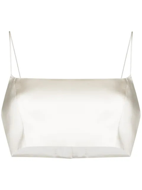 Java satin crop top | Farfetch (US)