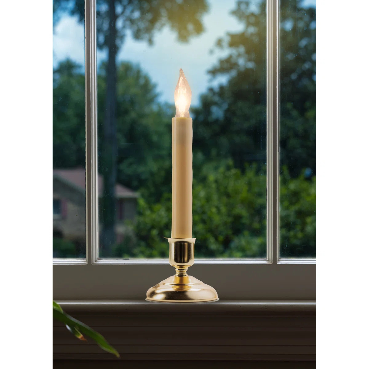 Cape Cod Electric Window Unscented Taper Candle (Set of 4) | Wayfair North America