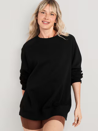 Oversized Vintage Tunic Sweatshirt for Women | Old Navy (US)