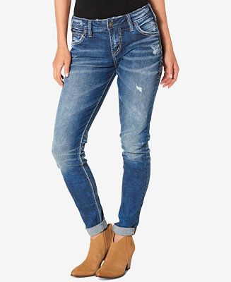 Mid Rise Girlfriend Jeans | Macys (US)
