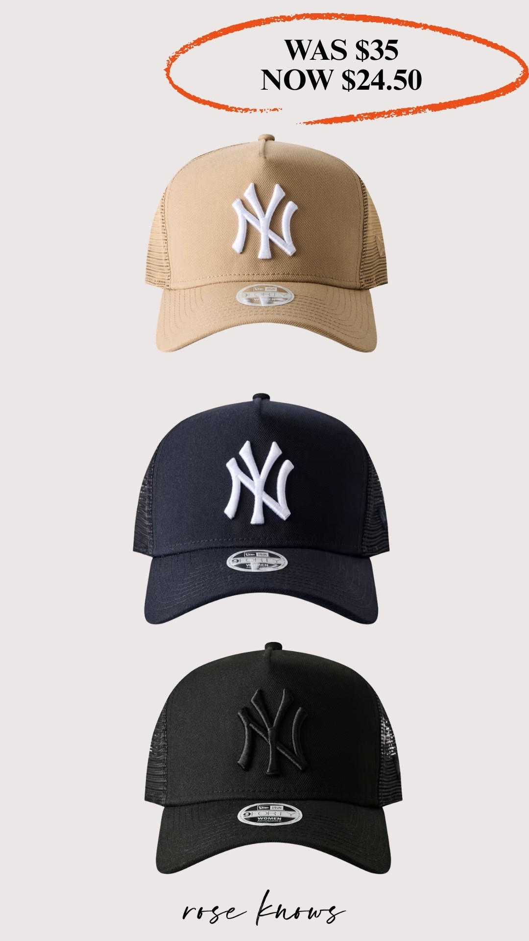 Love a trucker hat, its sits just a little taller on my little head lol! 
 I’m from NY so of course I prefer the NY vs LA but both are on sale and really great! 

#LTKTravel #LTKSwim #LTKSpringSale