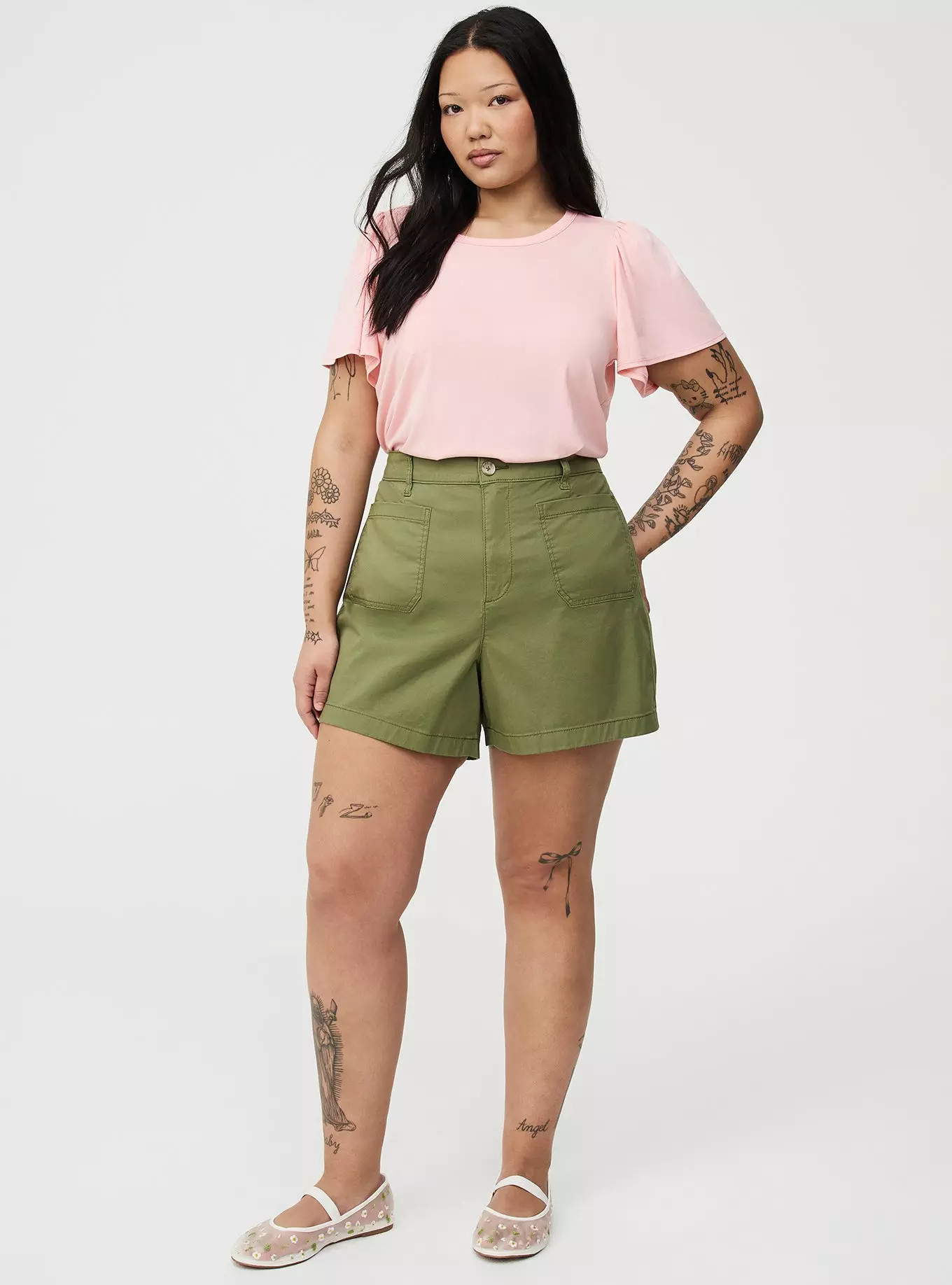 Lightweight High-Rise Twill Short | Torrid (US & Canada)