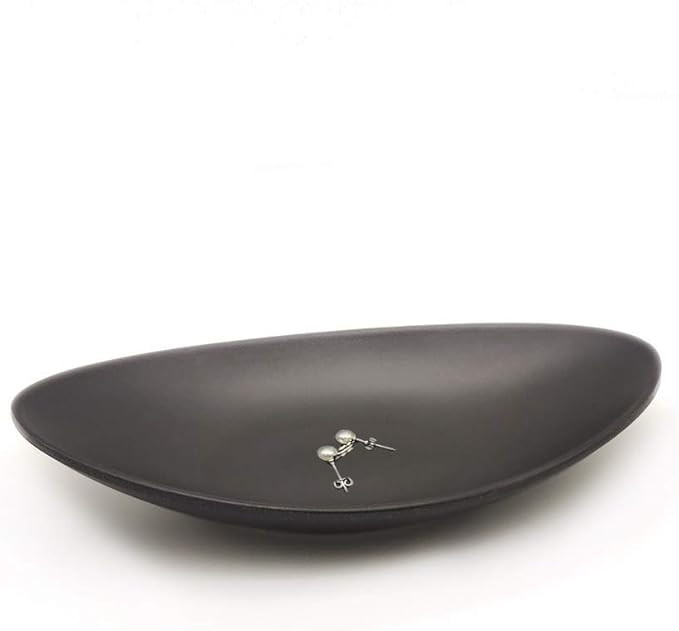 Black Key Ring Dish Jewelry Tray Key Tray Organizer,Dresser Decor entryway Key Dish Decorative Tr... | Amazon (US)