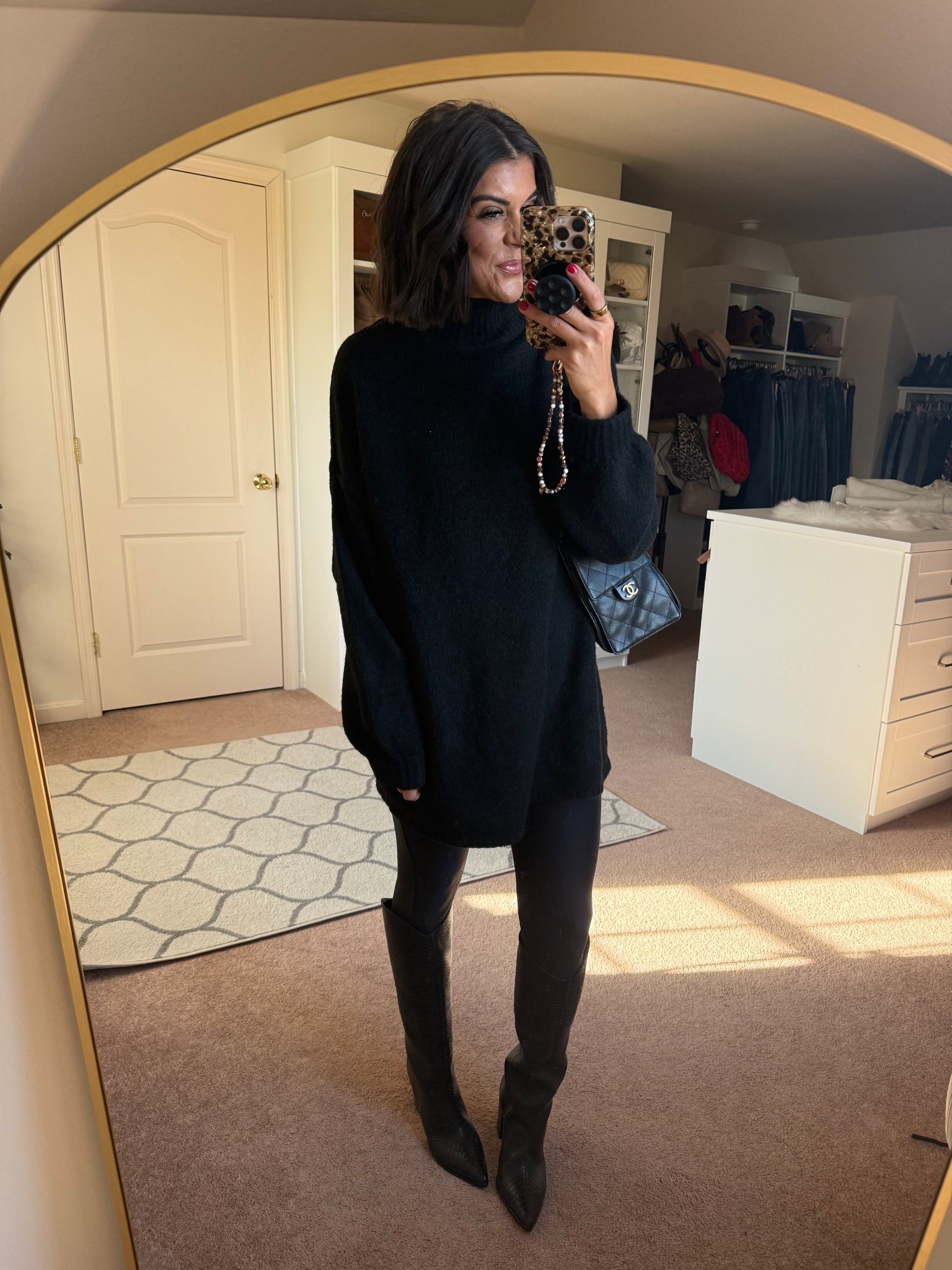 Size small in sweater size xs in leggings boots tts

#LTKSeasonal