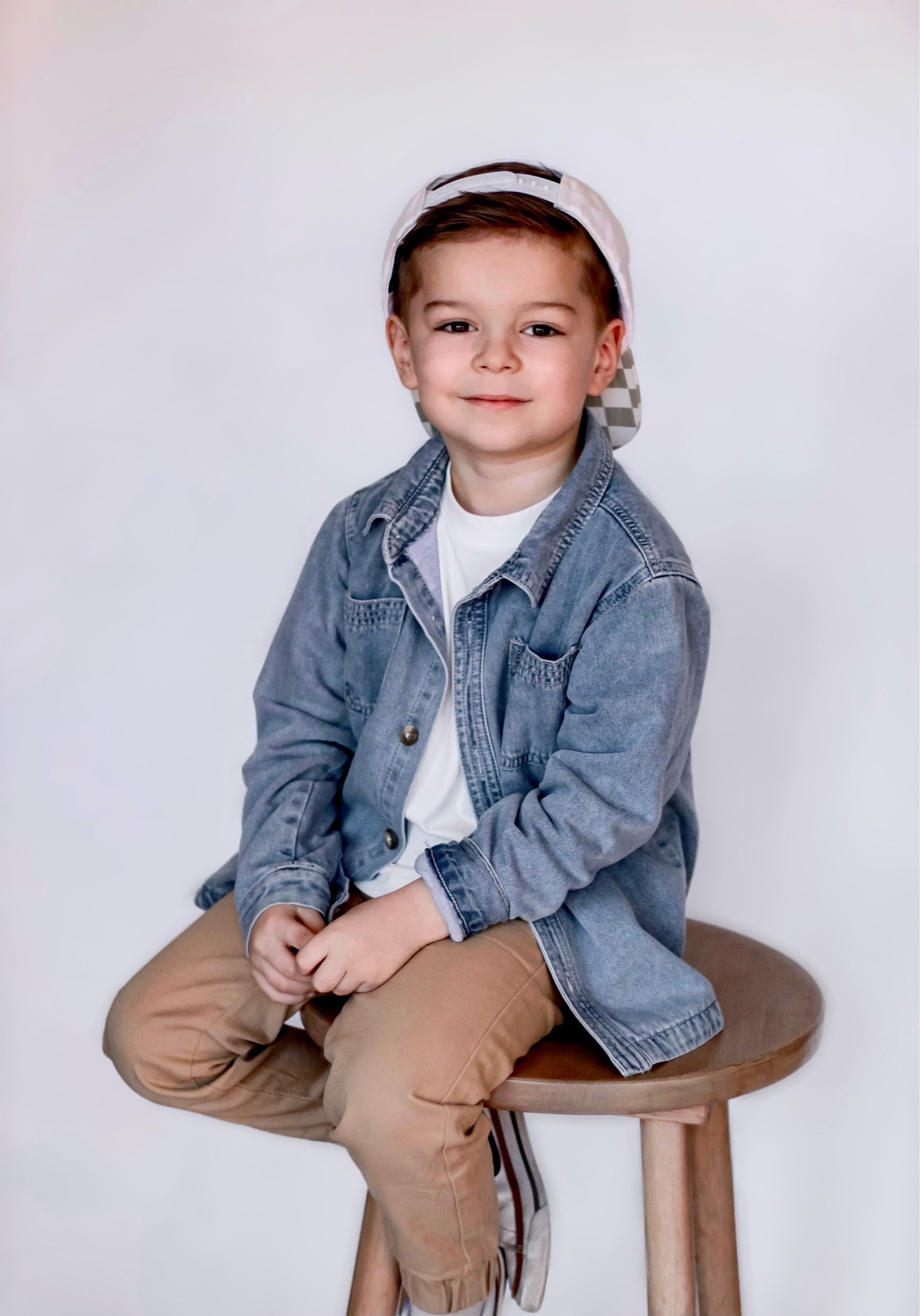 Boy outfit inspo | Dressy or casual outfit for boys | Button up | Denim shirt jacket | Khaki chino joggers

#LTKfamily #LTKkids #LTKFind