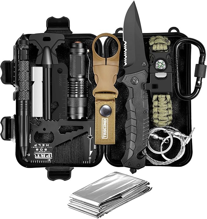 Gifts for Dad Men Him Husband Fathers Day, Survival Gear and Equipment, Survival Kit 11-in-1, Bir... | Amazon (US)