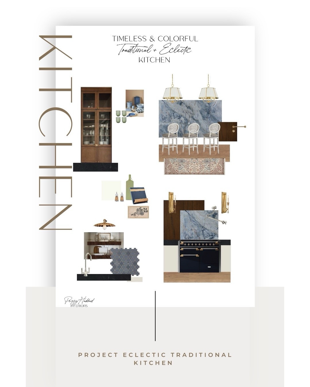 Meet the Blue Ijen Quartzite Kitchen 💙 Eclectic. Traditional. Anything but ordinary.

This Ralph Lauren–inspired design pairs bold, movement-rich Blue Ijen quartzite with creamy off-white and rich brown cabinetry, grounded by Black Mist granite countertops. Aged brass hardware meets polished nickel plumbing, while a rust-hued vintage runner adds warmth and patina.

Lighting lovers—don’t miss the trio of Ralph Lauren leather sconces above the sink wall overlooking the
sunroom. ✨

This is New Traditional at its best: timeless bones, modern contrast, and offbeat charm that makes it personal.

Shop the look and save for your dream kitchen reveal in 2026!

#BlueIjenQuartzite #NewTraditional #KitchenDesign #PeggyHaddadInteriors #EclecticTraditional

#LTKHome