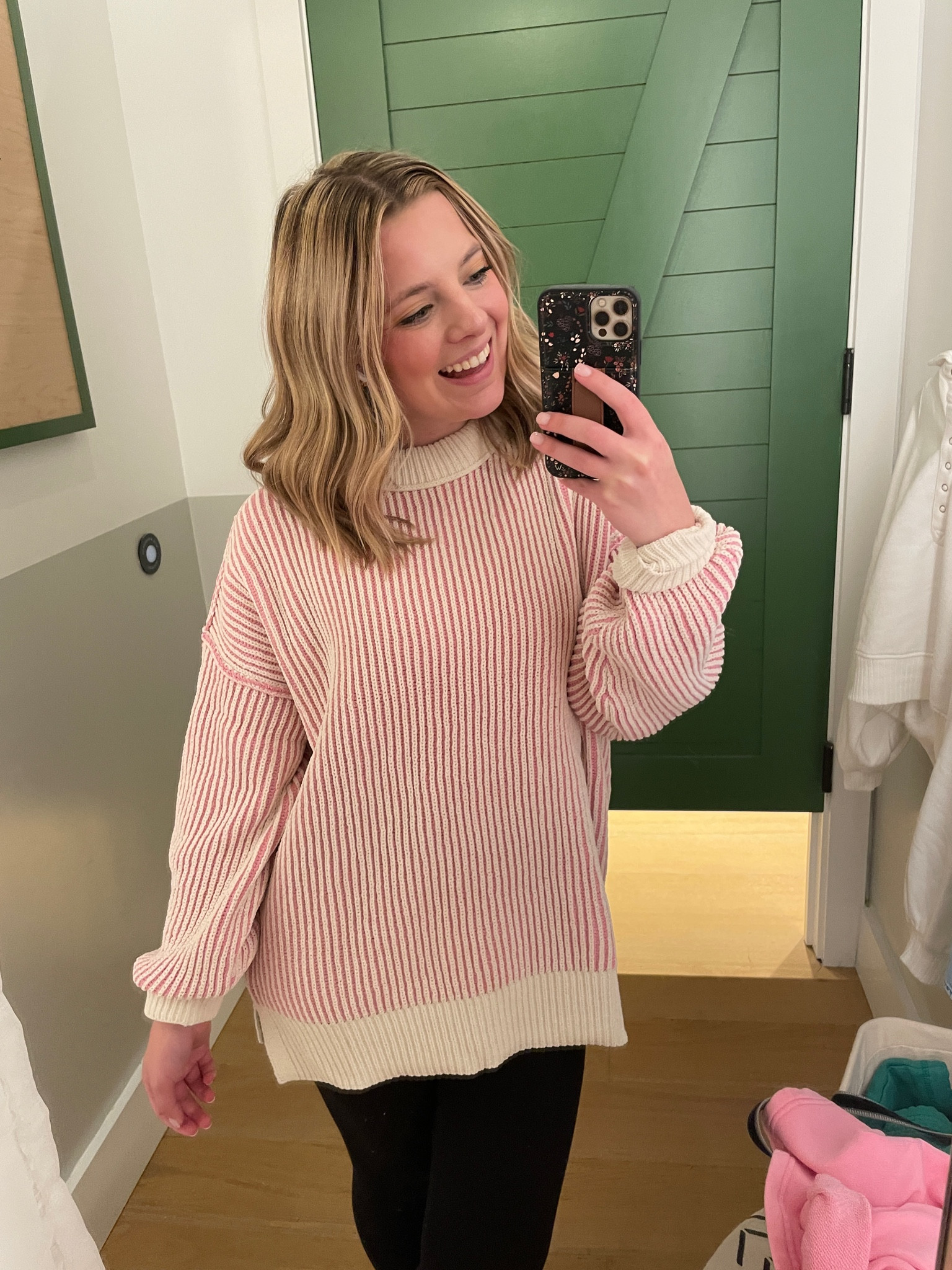 Oversized sweater from aerie with pink stripes! 

Fall outfits, teacher outfits, loungewear, cozy outfits 

#LTKSeasonal #LTKstyletip #LTKSale
