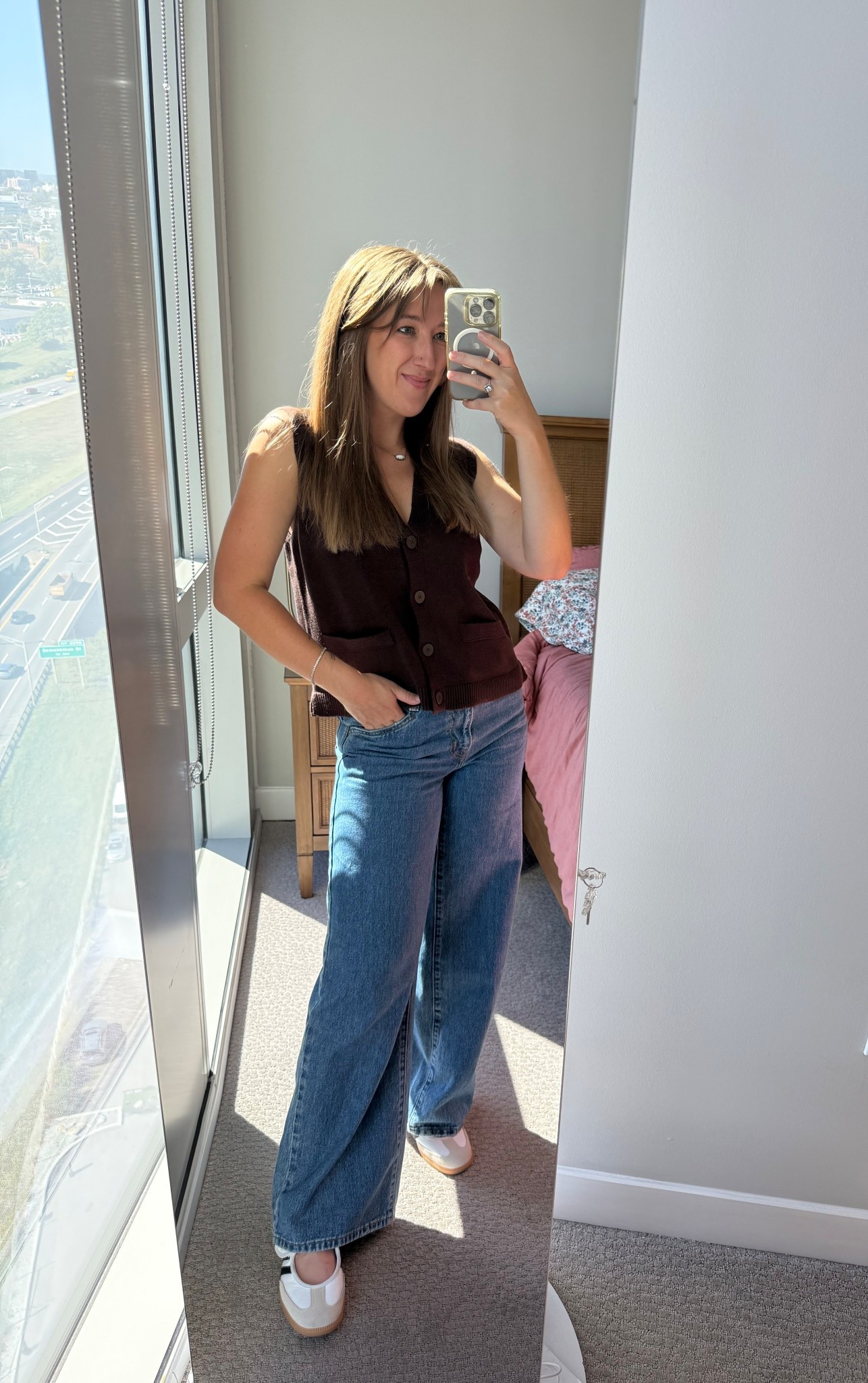 Casual chic work from home outfit today 

#levisjeans #nordstromrack #adidasshoes #amazon

#LTKFindsUnder50 #LTKFindsUnder100 #LTKPetite